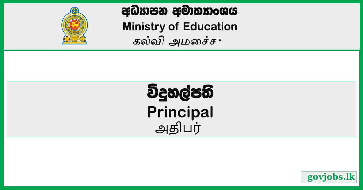 Principal - Ministry of Education