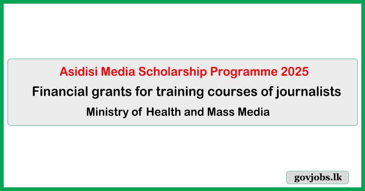 Asidisi Media Scholarship Programme 2025