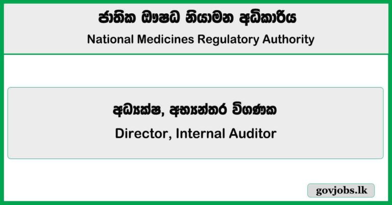 Director, Internal Auditor - National Medicines Regulatory Authority Job Vacancies 2025