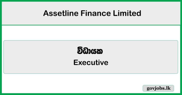 Executive - Assetline Finance Limited Job Vacancies 2025