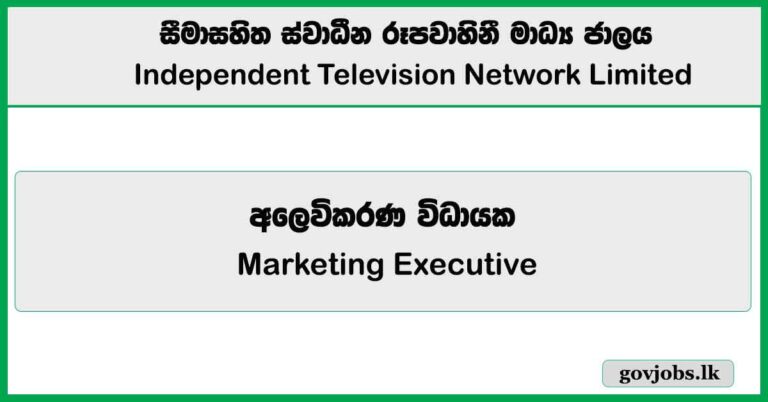 Marketing Executive – Independent Television Network Limited Job Vacancies 2025