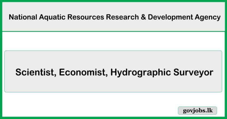 Scientist, Economist, Hydrographic Surveyor - National Aquatic Resources Research & Development Agency Job Vacancies 2025