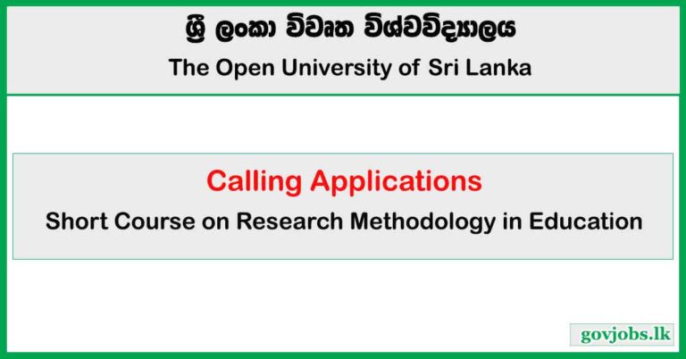 Short Course on Research Methodology in Education